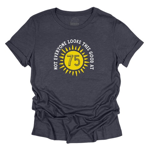 75th Birthday T-Shirt Gift for Women T shirt Present Funny Idea Lady 75 Year Old - Picture 13 of 27