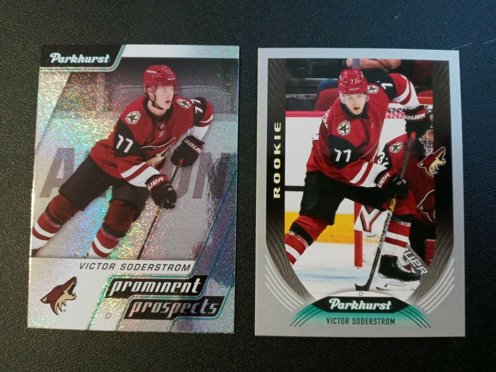 (2) 2020-21 Parkhurst Prominent Prospects Silver Victor Soderstrom RC #PP23, 303