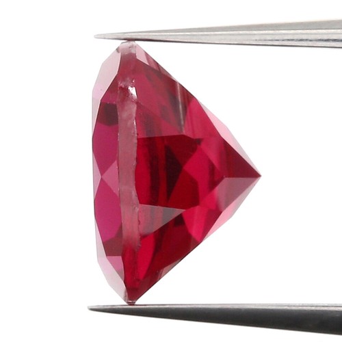3.63 Ct Ruby Gemstone, Red Ruby, Round Ruby, July Birthstone, Ruby Faceted GN113 - Picture 5 of 8