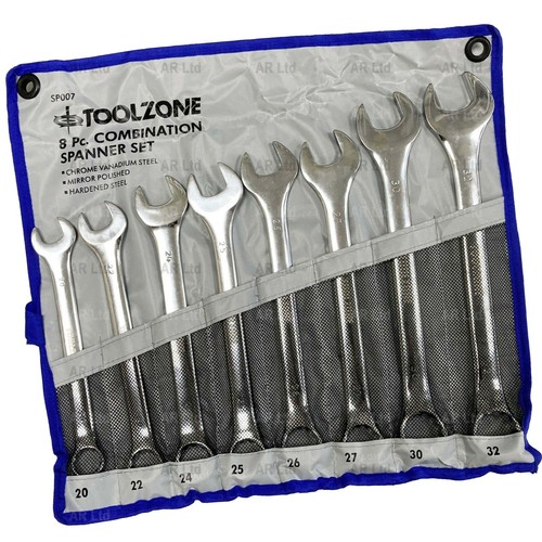 8 Combination Metric Jumbo Spanners 20 - 32mm. 8 Large CRV Spanners one set - Picture 8 of 9