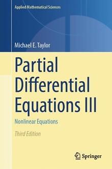 Partial Differential Equations III by Michael E. Taylor  NEW Hardback