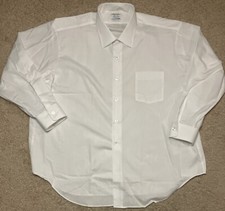 Vintage Arrow Decton Broadcloth Sanforized LS White Shirt Size 18 33 Union NWOT