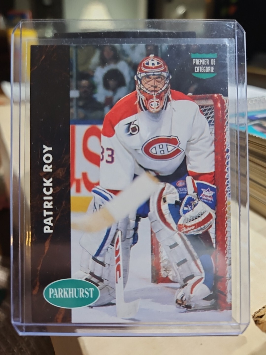 1991-92 Parkhurst French Patrick Roy Card