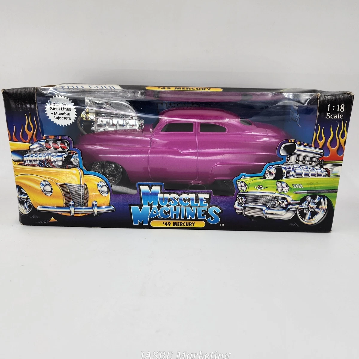 ミニカー MUSCLE MACHINES '49 MERCURY 1/18 Vintage 2002 Muscle Machines Rare Orange '49 Mercury 1:18 Die-Cast