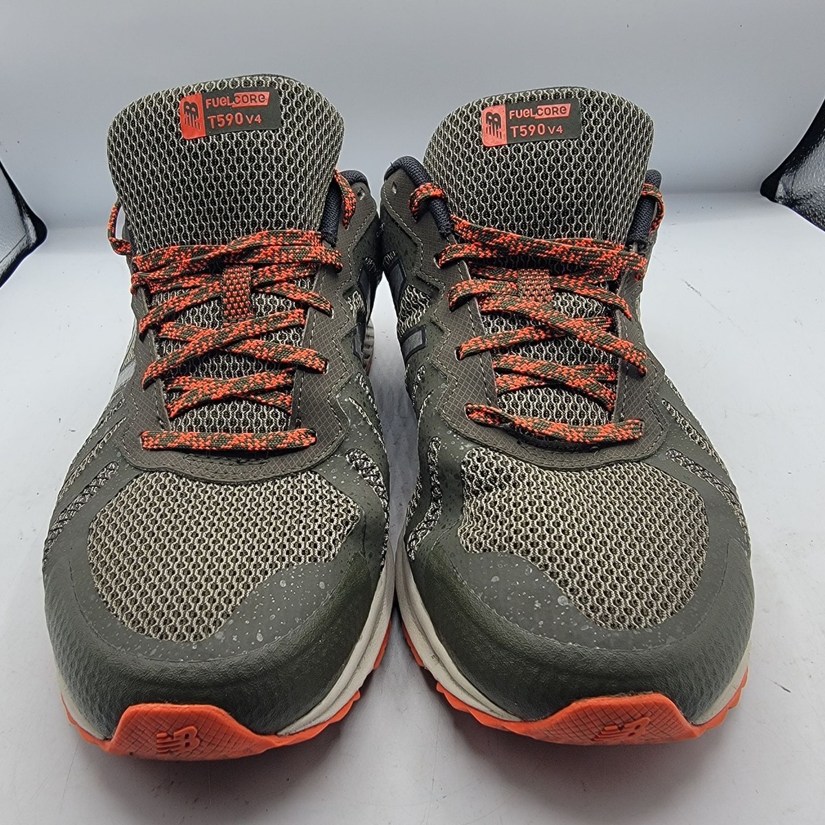 New Balance Fuel Core Mens 11 Gray Orange All Terrain Trail Hiking Shoes T590V4 New Balance Fuel Core Mens 11 Gray Orange All Terrain Trail  main image 4