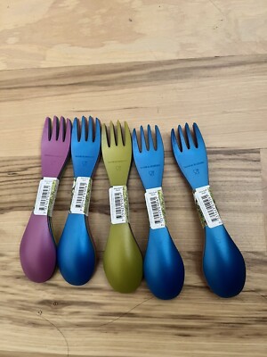 15 NEW Light My Fire Little Spork Utensil Green Pink Blue 3-pack 5.5 