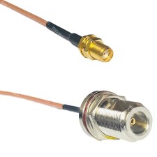 RG316 SMA FEMALE to N FEMALE BULKHEAD RF Cable Rapid-SHIP LOT