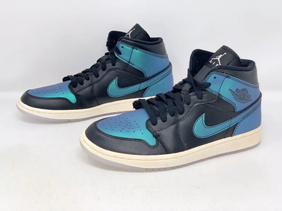 Air Jordan 1 Mid u0026#039;Metallic Turquoiseu0026#039; Black Sneaker, Size 7.5  BNIB BQ6472-009 | eBay