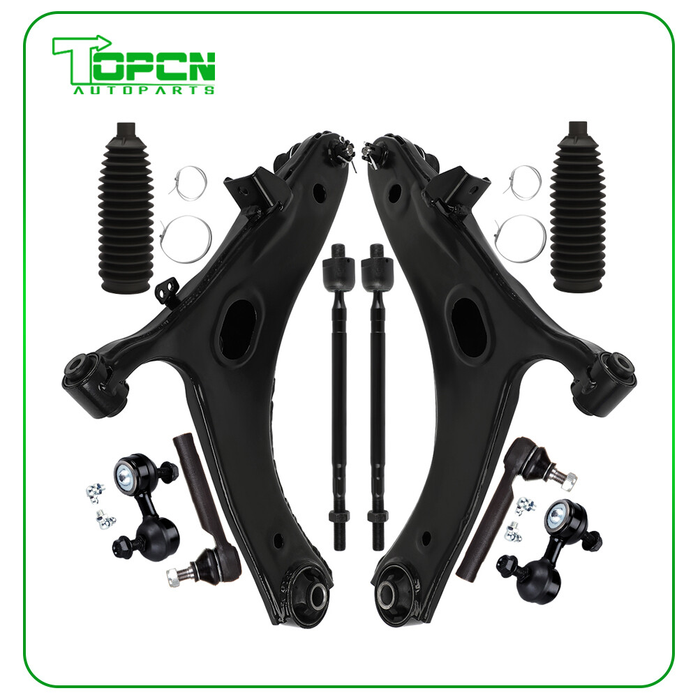 10x Front Lower Control Arm Ball Joint Tie Rod End For 2009-2013 Subaru Forester