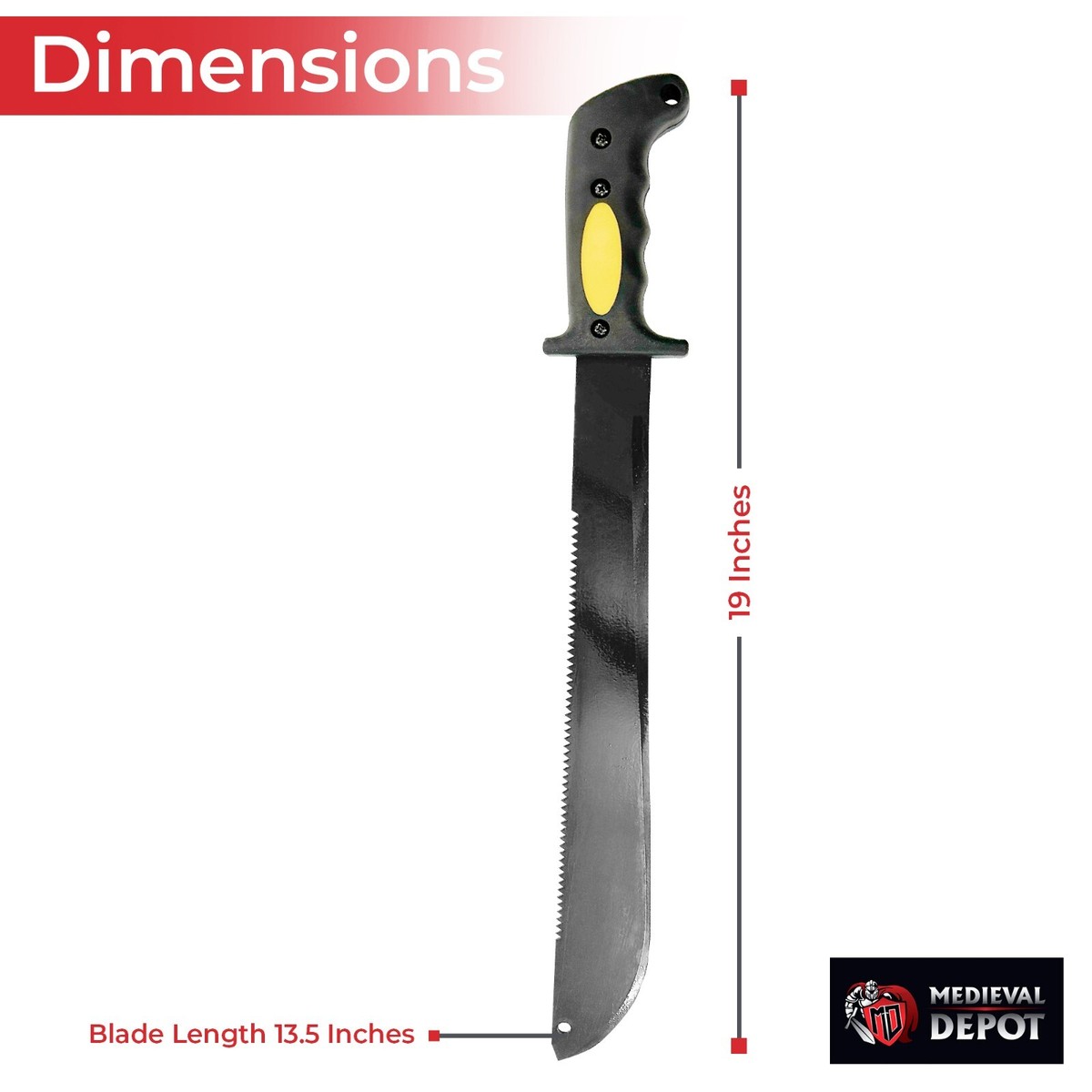 Night Stalker Sawback Latin Functional Outdoor Machete Knife