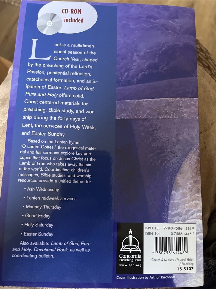 Lamb of God, Pure and Holy Lent Preaching & Worship Resource w/ CD