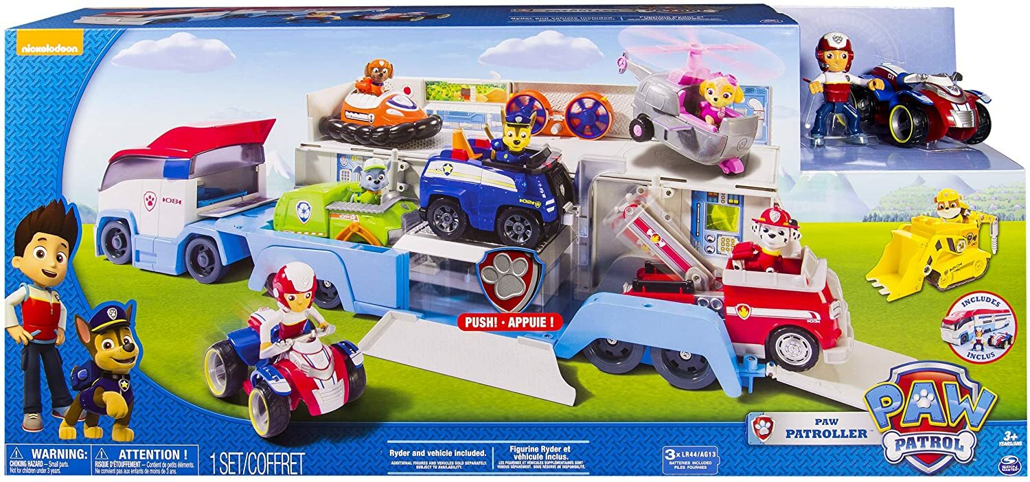 paw patrol transport vehicle