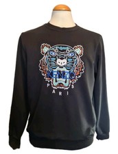 Felpa Kenzo Paris Tiger | Nera | Taglia M | Logo Ricamato | Autentica