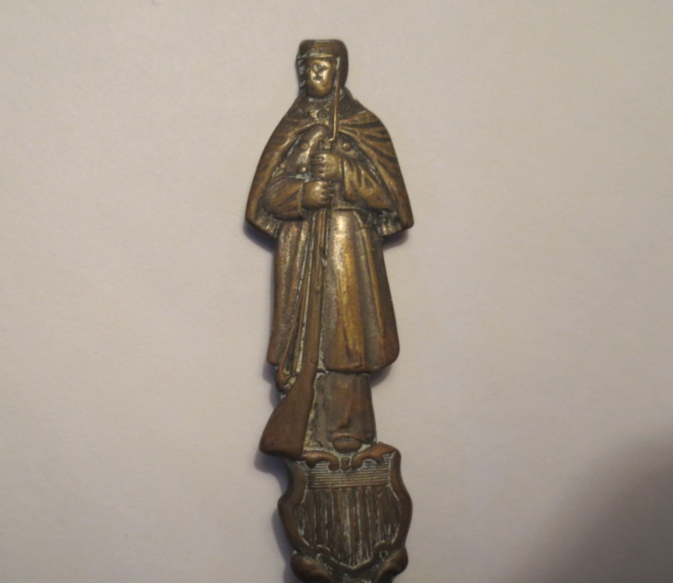 Engraved Robe Antique Patriotic Souvenir Spoon 1895 GAR Louisville-Soldier/Eagle | eBay