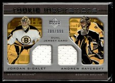 2005-06 Upper Deck Rookie Update Jordan Sigalet/Andrew Raycroft Rookie 709/999