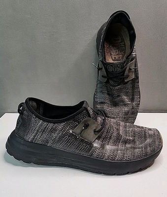 #ad Hey Dude Sirocco Sport Mode Black Mesh Slip On Casual Shoes Men#x27;s Size 10 $19.99