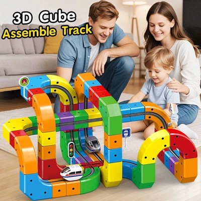 Magic Track Car Baby Racing Runway Slot Stem Educational Electronic Train Rail