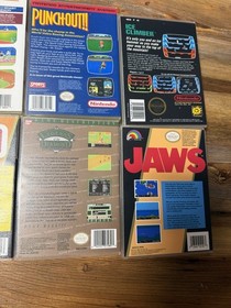 8 Lot NES Custom Game Cases Baseball Pool Jaws Punchout Marble Ice Climber