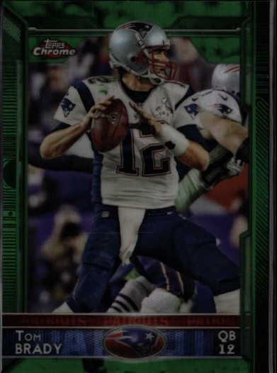 2015 Topps Chrome #50 Tom Brady Green Refractor