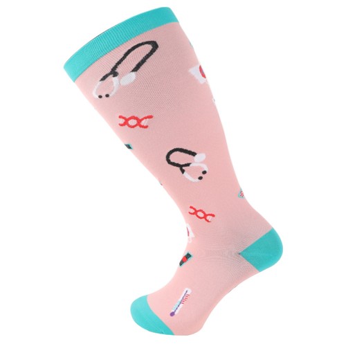 Plus Size Compression Socks 20-30mmhg Extra Wide Calf Knee High Stocking 2XL-7XL - Picture 34 of 45