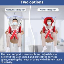 Patient Lift Sling, Medical Aid Transfer 500lbs Medium W/out Head Support