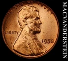 1958 Lincoln Wheat Cent - Choice Gem Brilliant Uncirculated  No Reserve #L5038