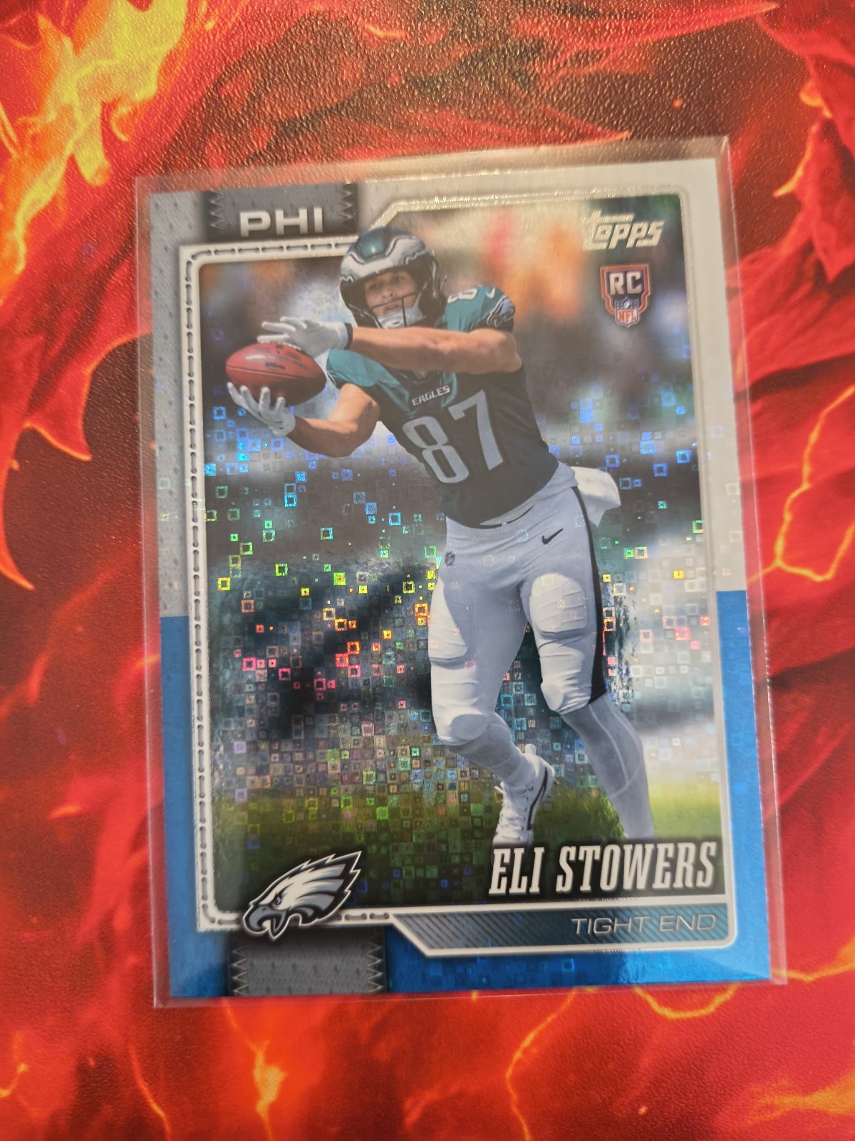2026 Topps Flagship ELI STOWERS Blue White Walmart Mega Foil #339 Eagles