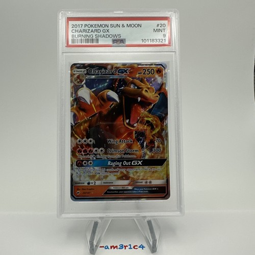 PSA 9 Charizard GX 20/147 Sm-Burning Shadows Holo - Picture 2 of 4
