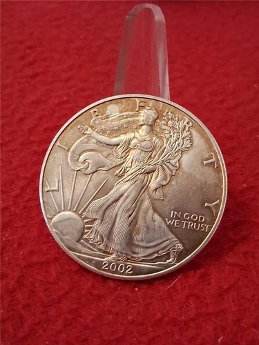 2002 American Silver Eagle ASE DOLLAR CIRC 1oz .999 FINE SILVER      #MF-1153
