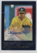 2017 Topps Gallery Blue Auto 18/50 Kendall Graveman #63 Auto e6p