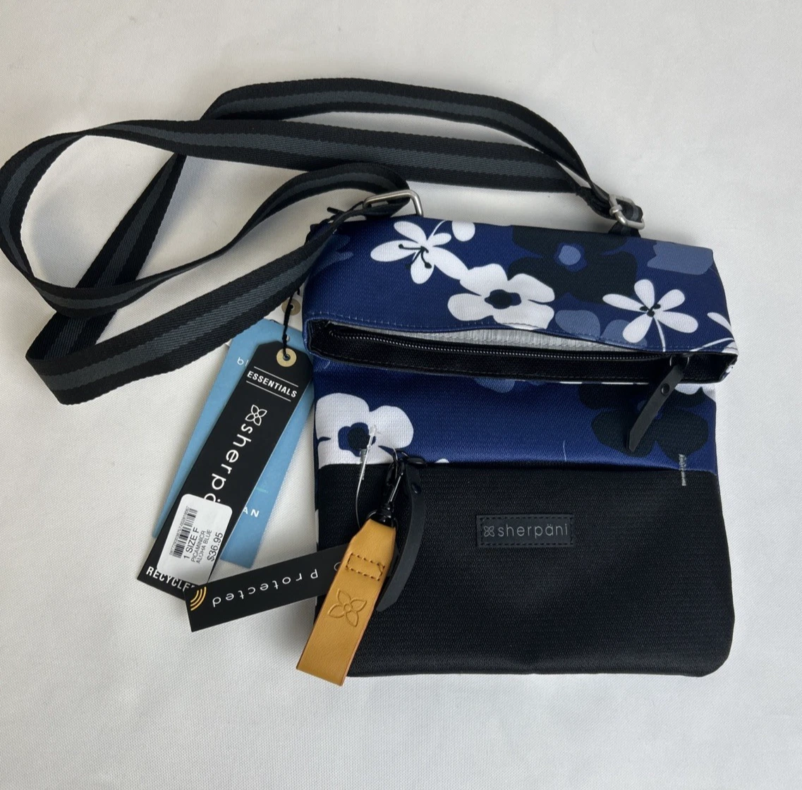 Sherpani Blue and Black Women\'s Bag Sherpani Crossbody Bag Blue Black Nylon Small Lightweight  main image 4