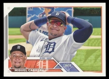 2023 Topps Series 1 #24 MIGUEL CABRERA Golden Mirror SSP Image Variation Rare
