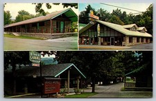 Vintage King's Motel & Cabins Gatlinburg TN Color King Postcard