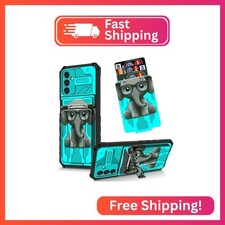 Dikoer for Samsung Galaxy S24 Ultra 6.8" Kickstand Case with Card Holder, Dual L