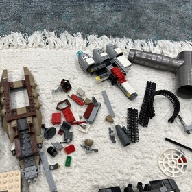 Huge LEGO Star Wars Parts Lot &ndash;Jabba&rsquo;s Sail Barge, Landspeeder, Hovertank + More