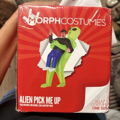 Morph costumes Alien Pick Me Up Inflatable Costume - Green adult size one