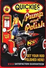 USA VINTAGE SIGN 2D,QUICKIES PUMP AND POLISH,GET YOUR ROD POLISHED HERE,WALL ART