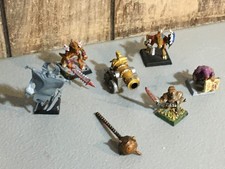 A32513 WARHAMMER FANTASY MIXED LOT LIZARDMEN SAURUS SKAVEN DWARF CANNON GW