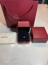 Cartier Love Ring 18ct White Gold Size 52 Box Papers And Bag