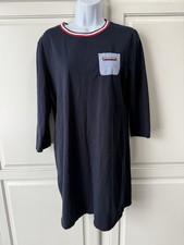 Tommy Hilfiger 3/4 Sleeves Dress Navy/adorable Pocket Women  s L American     ...