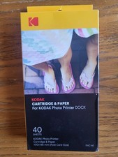 New Kodak PHC-40 Cartridge & Paper For Kodak Photo Printer Dock 40 Sheets OEM