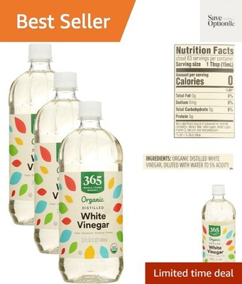 Organic White Distilled Vinegar, 32 Fl Oz Pack of 3