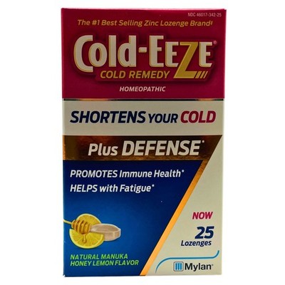 Cold-EEZE Homeopathic Zinc Lozenges 25 Ct Box New