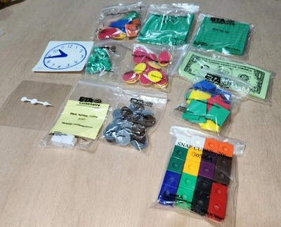 Math Manipulatives Set Grades 1-2 School Homeschool Learn