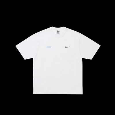 Palace X Nike Font Swoosh T-Shirt Weiß Medium - Brandneu!
