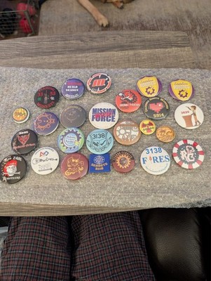 Robotics Team Competition Pins Buttons  25 Total some are mint condition
