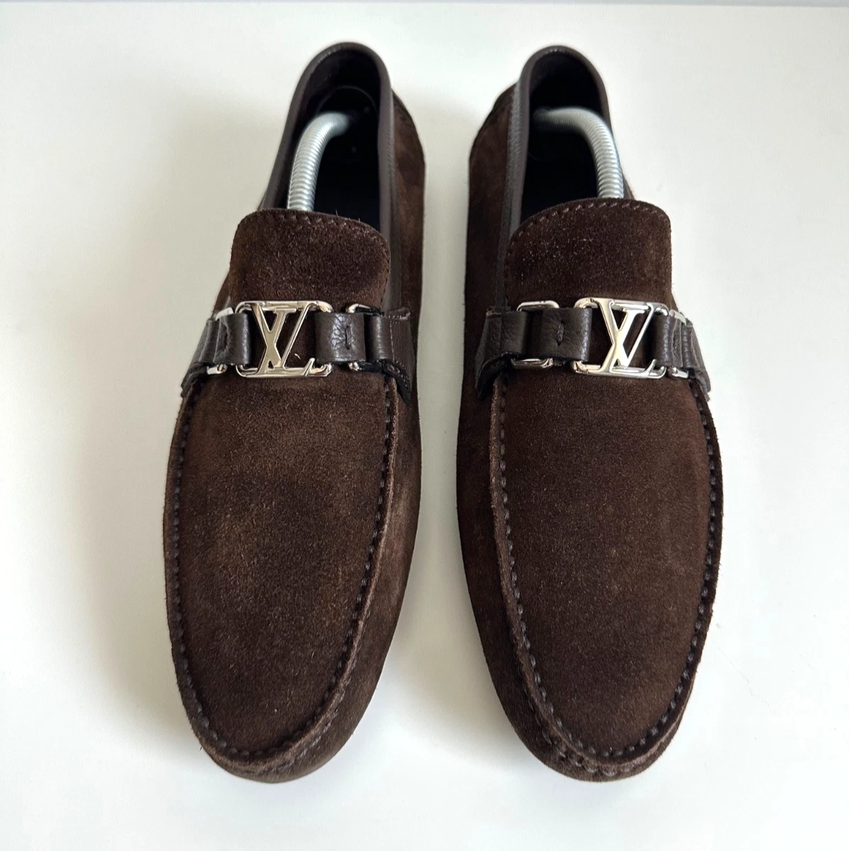 Louis Vuitton Moccasin Brown Casual Shoes for Men for sale  display picture 2