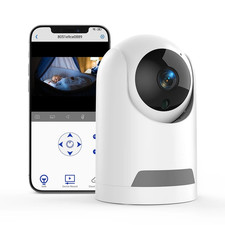 Baby Monitor, 360  Wireless 5G Wifi Home Security Camera w/Audio, Motion, Night
