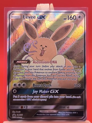 Eevee GX SM233 Alternate Full Art Ultra Rare Pokemon Card | eBay
