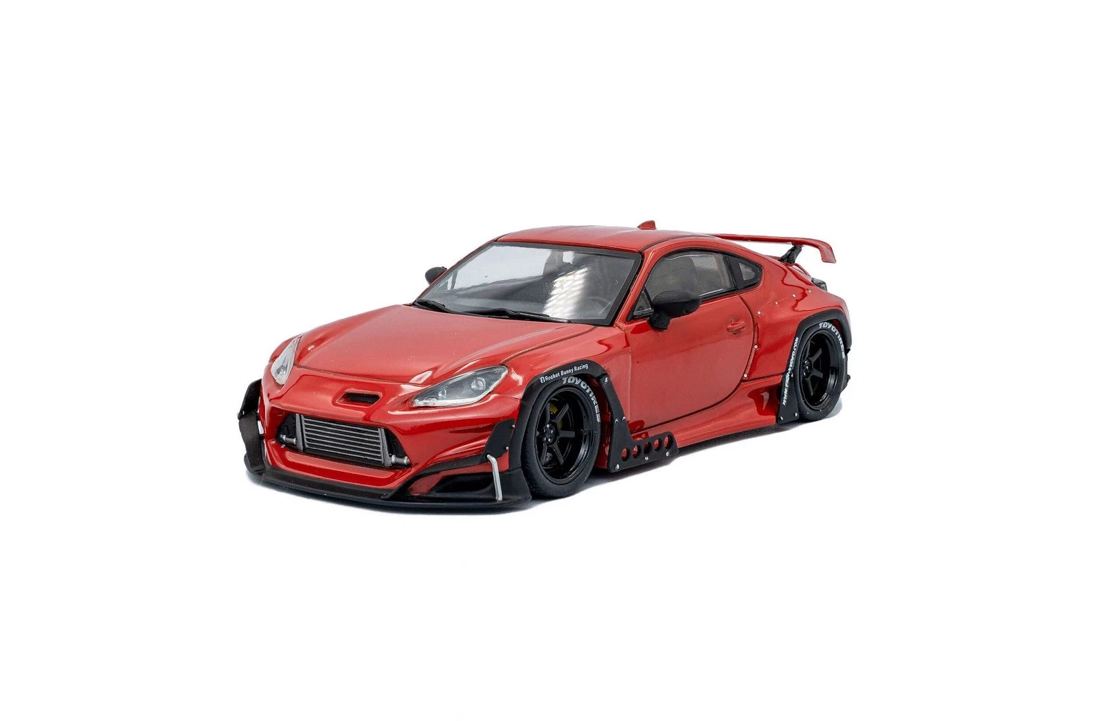 Modèle de collection Toyota GR86 Pandem 2022 Solido 1/43 finition rouge de haute précision